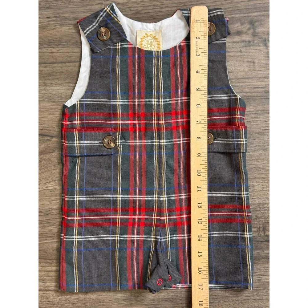Beaufort Bonnet Co Jon Jon 18M Red Green Jack Keene Christmas Tartan Plaid